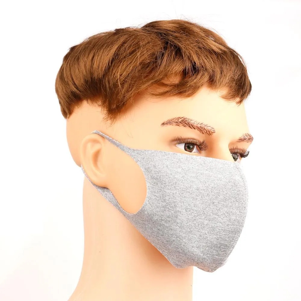 Free DHL Shipping Black Mask Soft Cotton Winter Breathing Mask Anti-Dust Earloop Mouth Face Cover Unisex Outdoor Riding Lycra Cotton Mask