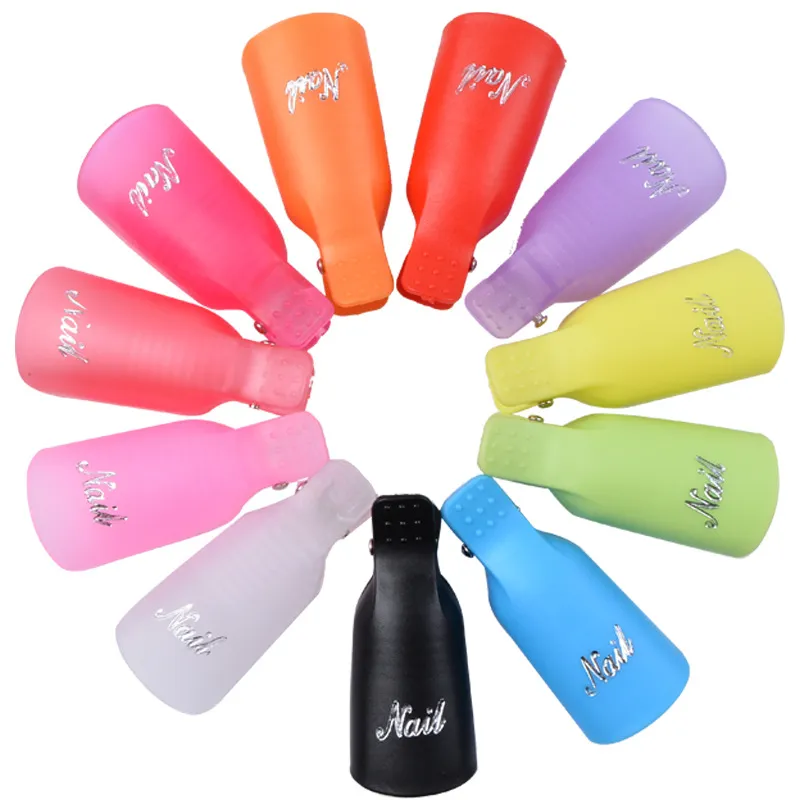 Silicone UV Gel Polsk Remover Wraps Soak Off Cap Clip Nail Art Tool Polish Remover Wrap Tool LJJK2500