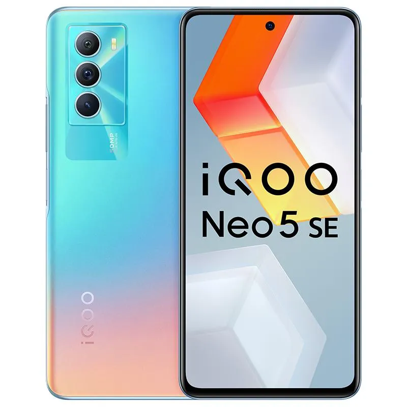Original Vivo IQOO NEO 5 SE 5SE 5G Mobiltelefon 8GB RAM 128GB 256GB ROM OCTA Core Snapdragon 870 Android 6,67 "LCD Fullskärm 50mp Fingerprint ID Face Wake Smart Cell Phone