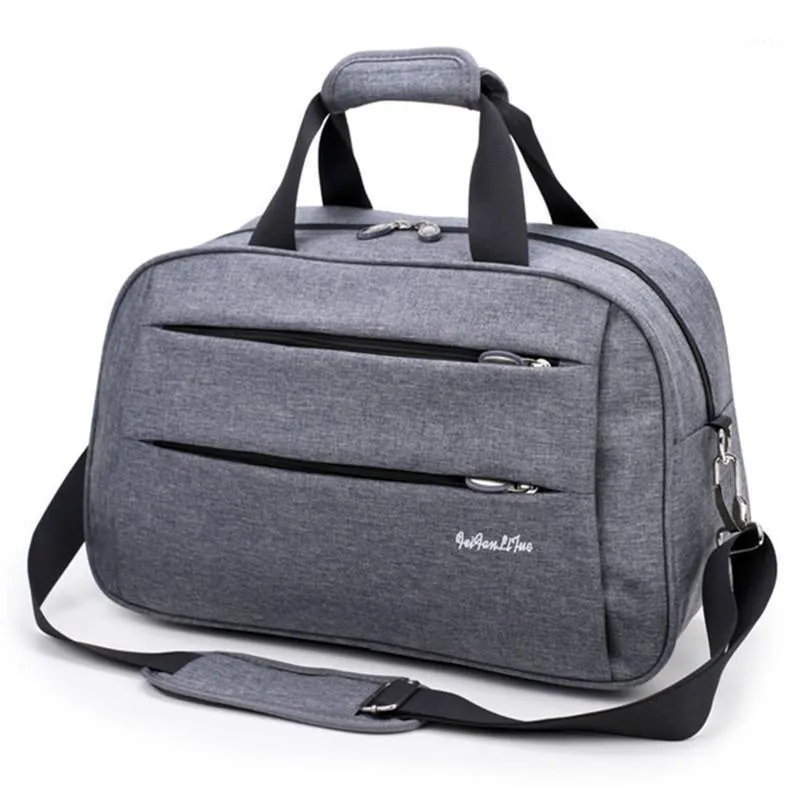 Hot Men Travel Handbag Weekend Carry on Luggage Bags Men Duffel Shoulder Bag Luggage Overnight Gray maletas1