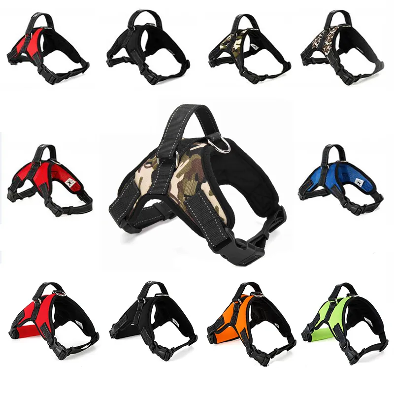 Colluctars ajustáveis ​​Pet Dog Harness Macio Respirável Sem Pull Walk Vest Lona para Pequenos Cachorrinho Médio Pets Products