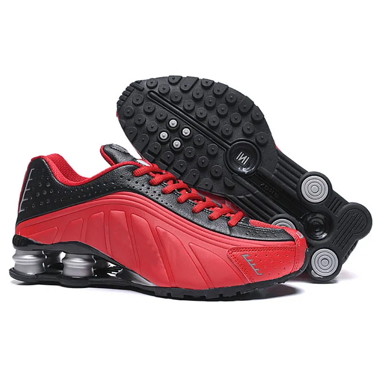 Nike Shox R4 Novo 2021 entregar sapatos R4 para Mens Triple Black White Gold Oz NZ 301 Sneakers Mens Trainers Sapatos Tamanho 40 46