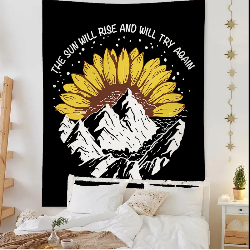 Boho Animal Wall Hanging Cloth Vintage Astrology Tapestry For Mens