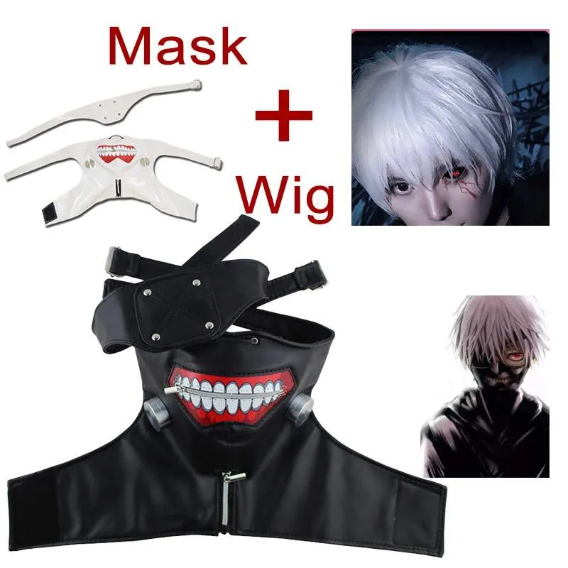 Máscara Tokyo Ghoul Preta com Boca Cosplay anime Kaneki Ken - Novo -  Máscara de Festa - Magazine Luiza