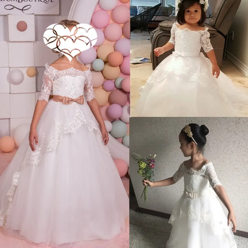 Vêtements formels pour enfants, robe de princesse en dentelle rétro pour filles