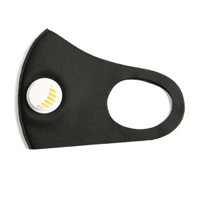 Yetişkin Çocuklar Buz Ipek Solunum Vanası Maske Anti-Toz Ayarlanabilir Yüz Maskeleri Kamuflaj Maskesi Yıkanabilir Kullanımlık Vana Maskeleri GGA3539 183 G2