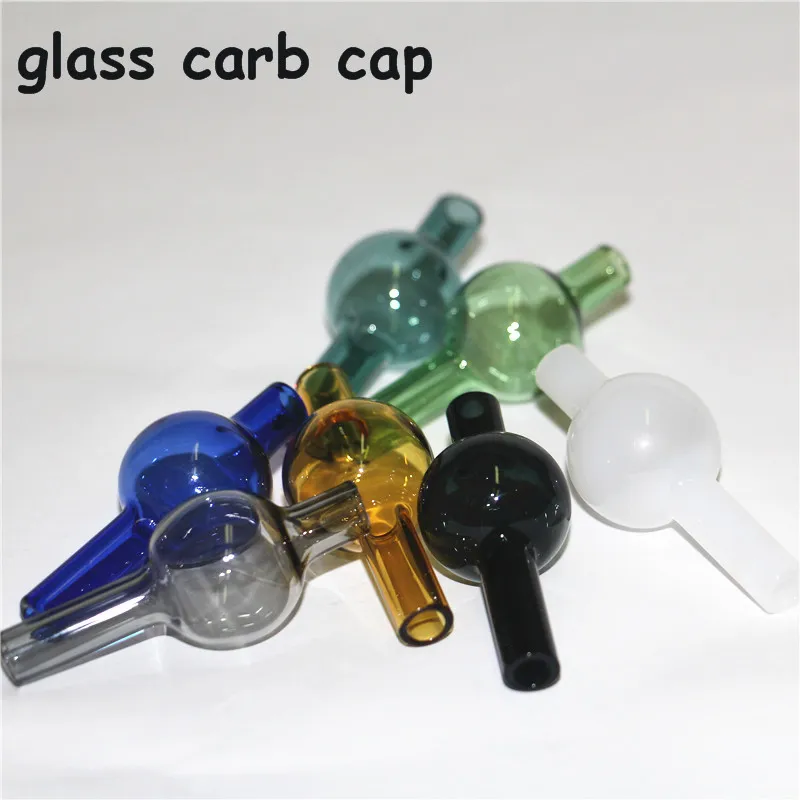 Курение стеклянные углеводов шапки шар шар 20 мм красочные спиннинг пузырь CAP для термической бангирующей ногтей для ногтей воды труба бонг