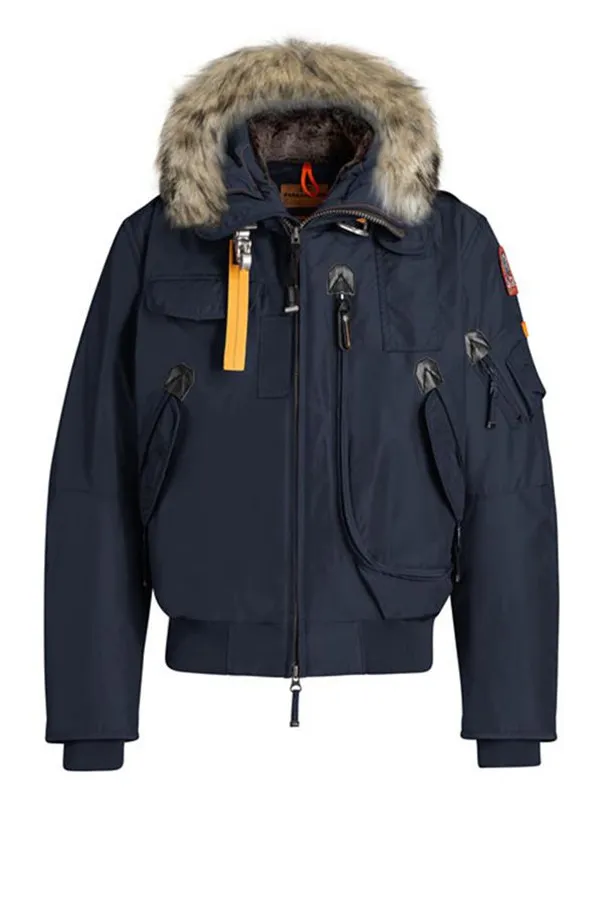 2020SS Rechterhand Heren Parka Jas Bont Capuchon Down Budge Windjack Warme Mannen Fourrure Manteau Jas Hiver Parka Doudoune