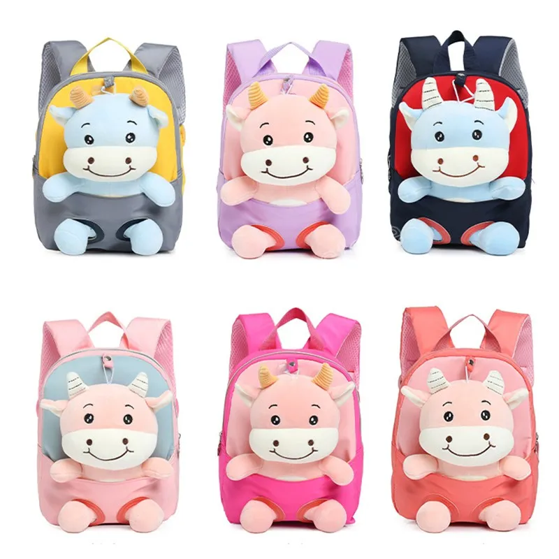 3D Cartoon Animal Rugzak Kids Schooltassen Pluche Rugzak voor Kleuterschool Baby Jongens en Meisjes Schooltas Kleine Rugzakken 1-6Y