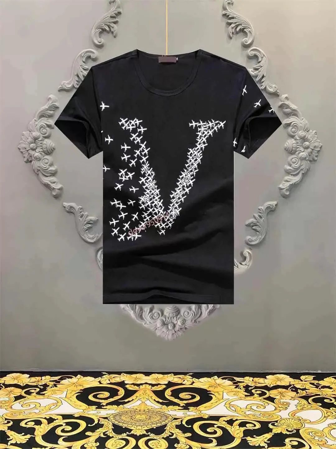 2022 Summer Paris Designer Tshirts Tshirts Mens Classic Carta Impresión T SHIRTS Camiseta de moda Tops de algodón Casual Unsex Tee