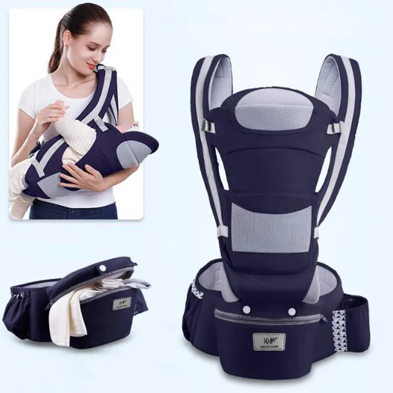 0-48M ergonomiczny nosidełko dla dziecka 15 za pomocą Way niemowlę dziecko nosidełko Hipseat przodem do kierunku jazdy ergonomiczny kangur chusta do noszenia dziecka Sling Travel LJ200914