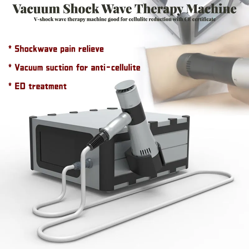 Effektiv fysisk smärtor terapi system bantning vakuum chockvåg elektromagnetisk shockwave maskin för smärtlindring