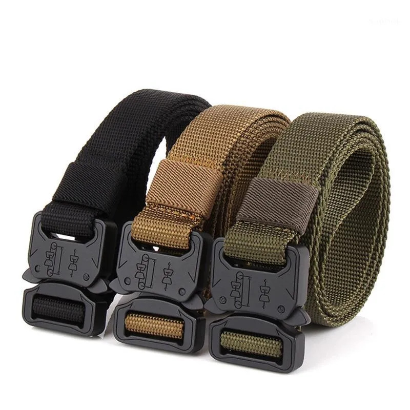 LIXADA Metalowa klamra Tactical Gear Heavy Duty Pas Quick Release Nylon Talia Pas Dla Outdoor Camping Climbing Training Hunting1