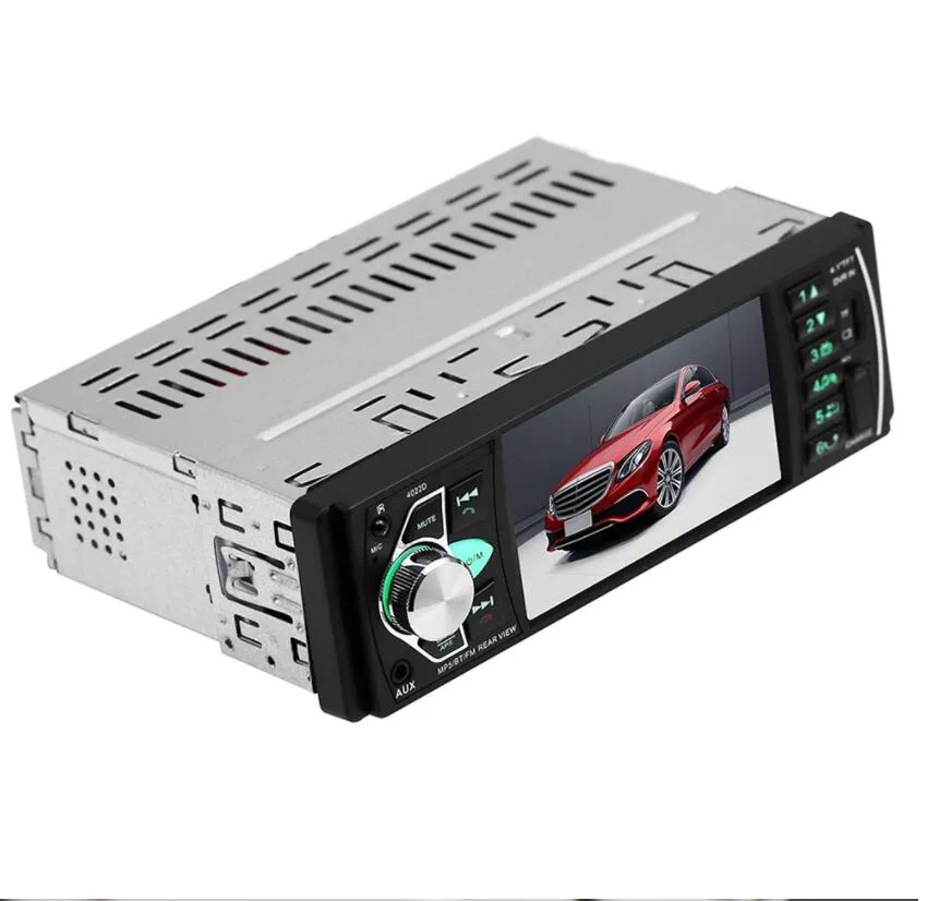 4022d 4.1 '' Ekran cyfrowy 1din Car Wsparcie radiowe USB Aux FM BT Pilot kierownicy z kamerą odwrotną