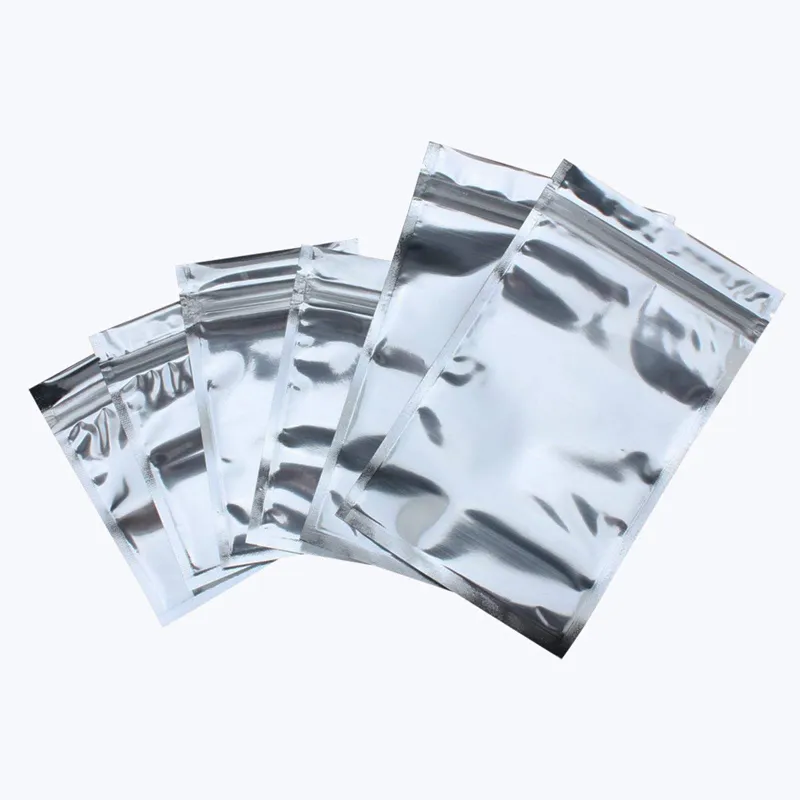 2021 Multiple sizes Aluminum Foil Clear Resealable Valve Zipper Plastic Retail Packaging Packing Bag Zip Mylar Bag Ziplock Package Pouches
