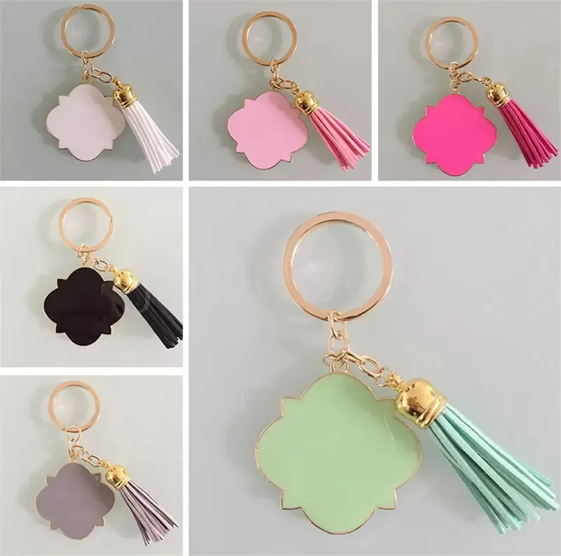 Party Favor Tassels Keychain Favor Stop Klucze Pierścionki Car Koło Wiszące Klamra DD965