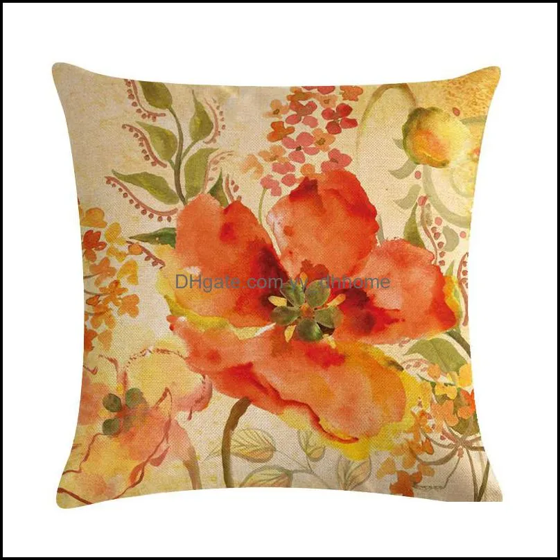 Bohemian Boho Cover Decorative Pillowcase Floral Cushion Pillow Case 45*45cm Neck Travel Pillow Cover Home Decor