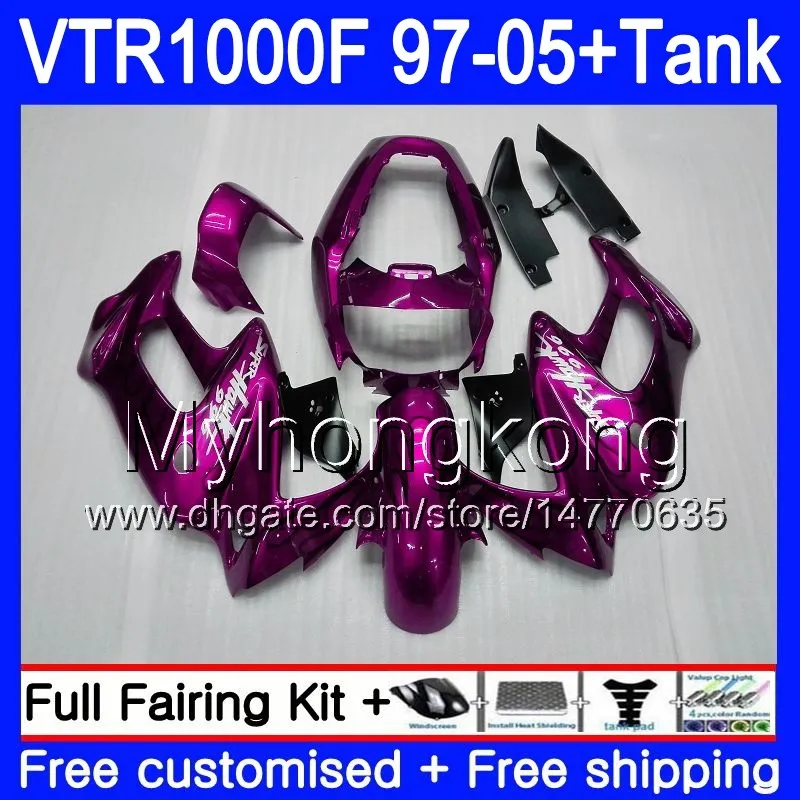 + Tank için Honda SuperHawk VTR PinkFlames 1000 F 1000F VTR1000 F Bodys 56 Hm.167 VTR1000F 97 02 03 04 05 1997 2002 2003 2004 2005 PERSASYONLAR