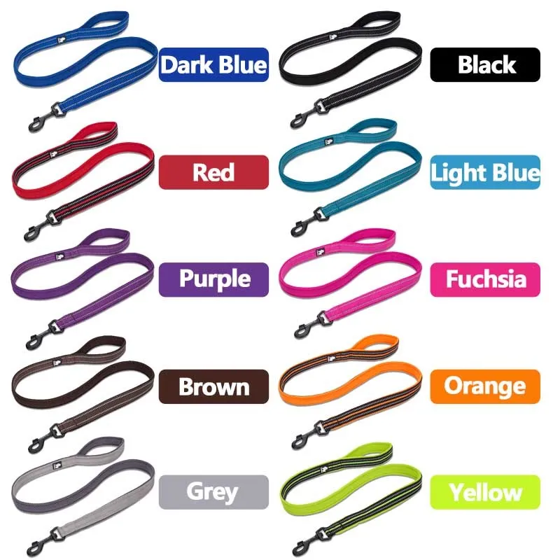 Truelove Soft Padded Mesh Dog Leash Reflective Nylon Walking Training Dogs Leads Stock Running Dog Pet Leash 5 Color 110cm 10202806