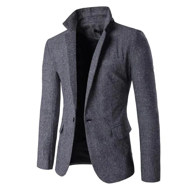 Men's Tall Notch Collar Smart Overcoat