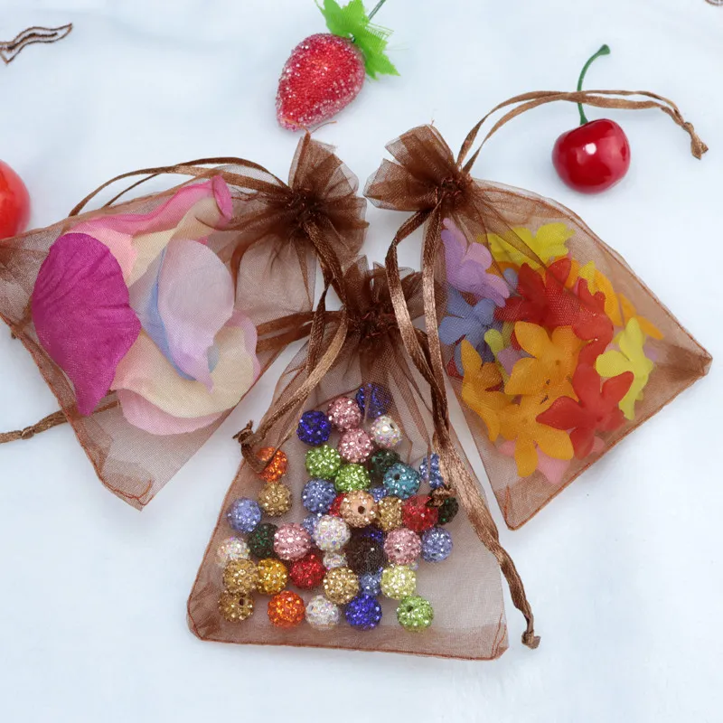 organza gift jewelry packaging bags pouches (208)