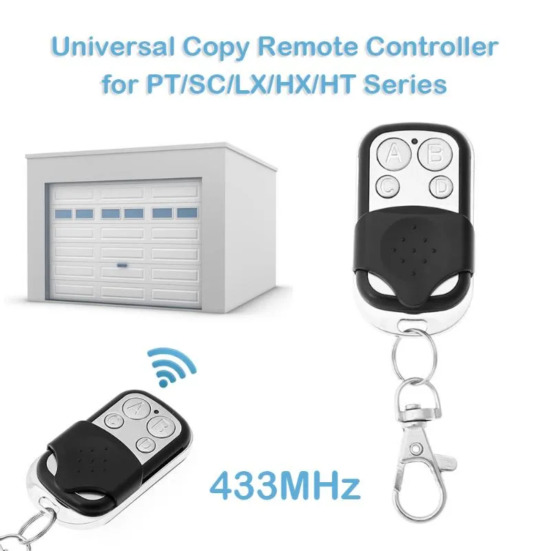 Abridor de porta de porta universal interruptor sem fio universal porta de garagem Controle remoto 433MHz Cópia controle remoto Garagem