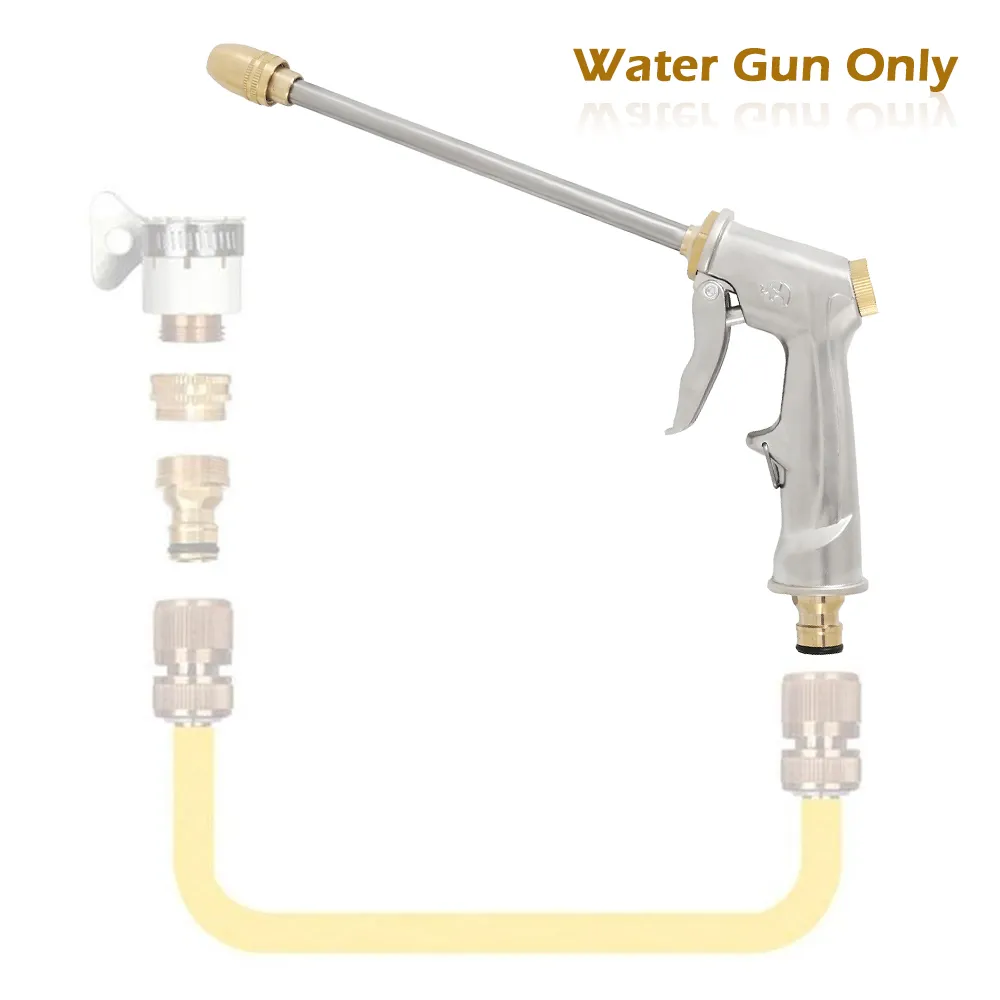 Pistola Hidrolavadora Para Manguera De Jardín - Boquilla De Alta Presión 160 Bar, Manguera De 5 M, Ideal Para Lavar Coches Y Superficies Exteriores