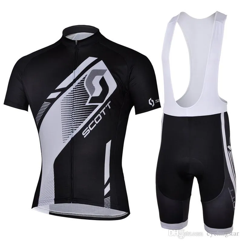 high quality 2019 scott Team Road Bike Cycling Jersey set Men summer mountain Bike Clothes Ropa ciclismo racing sports suit Y052910