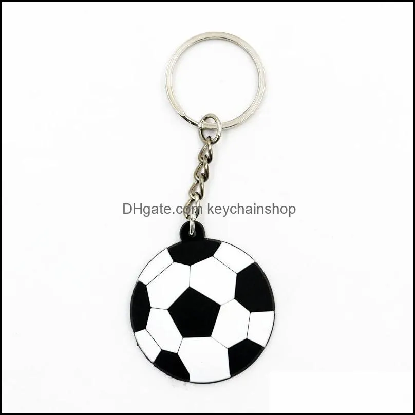 Wholesale ball Keychains 2021 New Creative Pvc Football Baseball Basketball Beach Volleyball Rugby Keychain