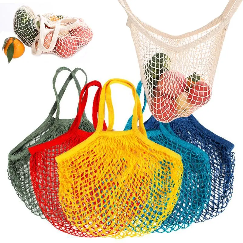 Reusable Shopping Grocery Bag Large Size Shopper Tote Mesh Net Woven