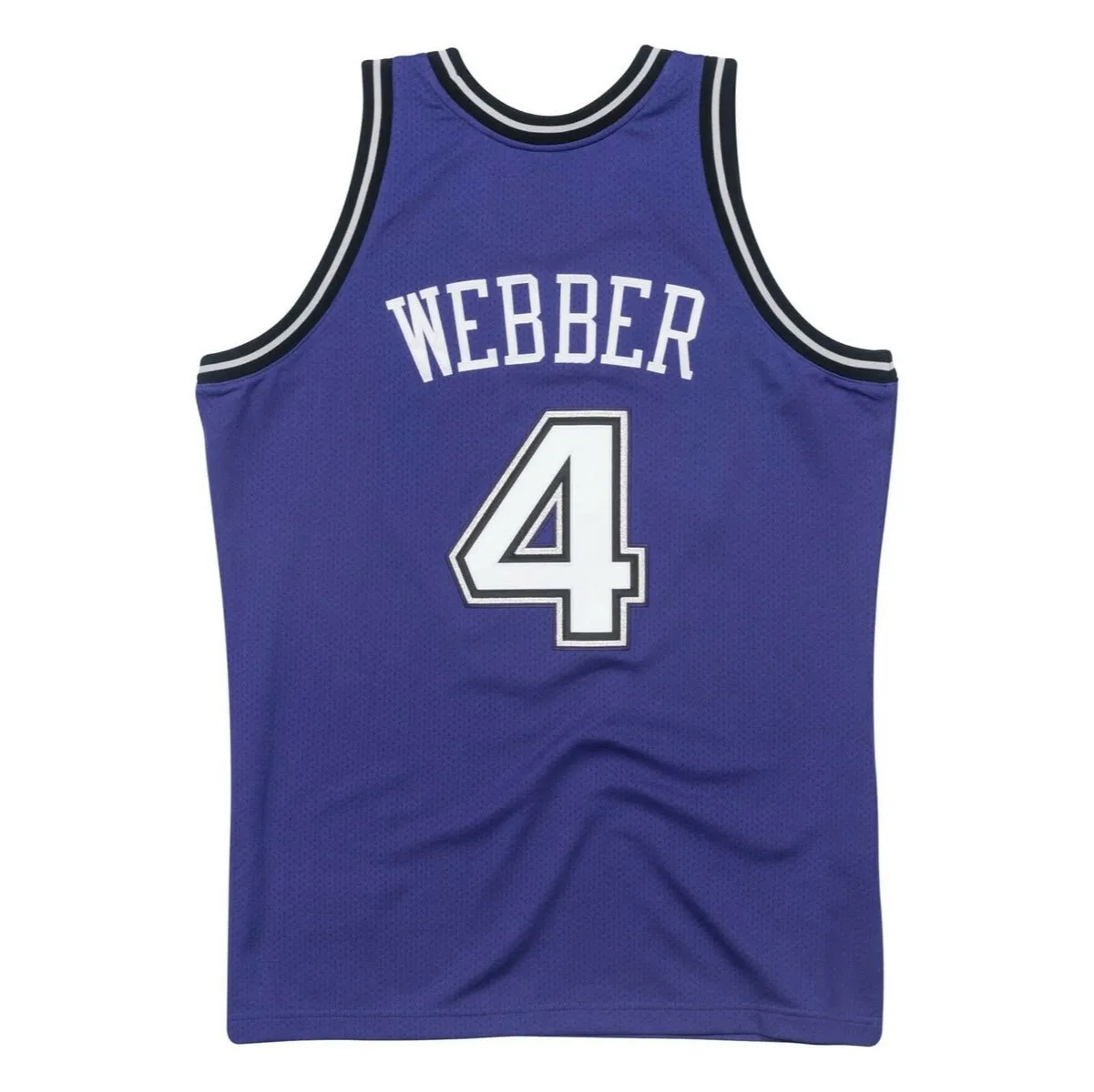 100% genaaid Chris Webber #4 Purple 1998-99 Jersey XS-6XL Mens Throwbacks Basketball Jerseys goedkope mannen vrouwen jeugd