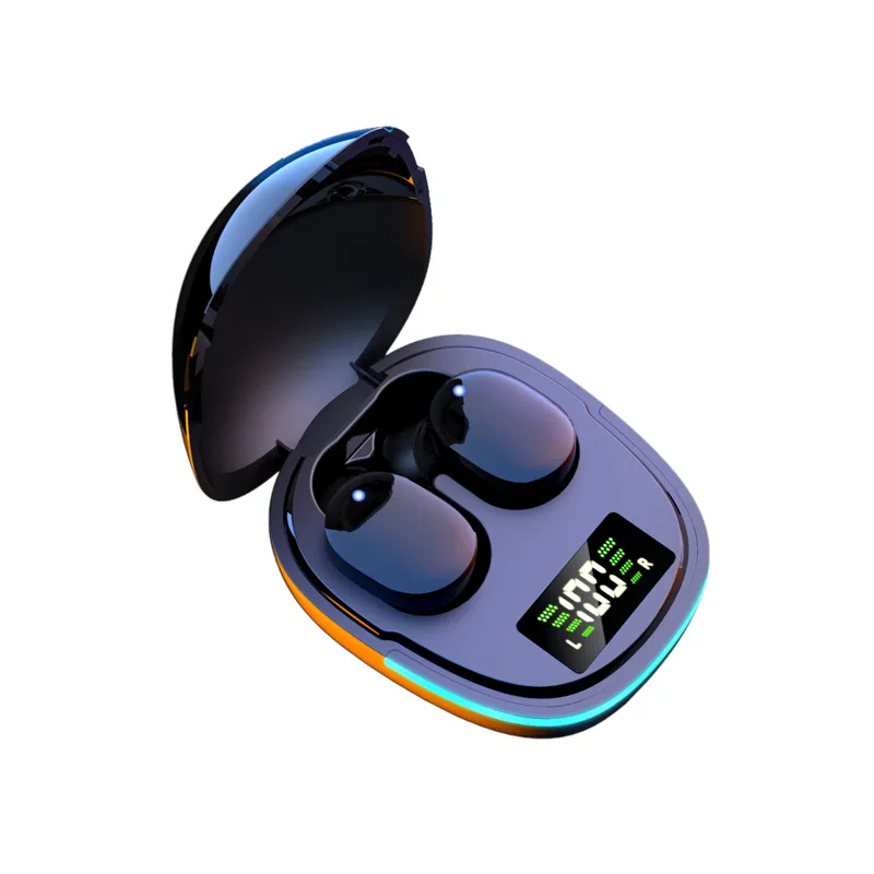 G9S TWS Earphones Sports Stereo Portable Wireless Headphones Waterproof Earbuds with Colorful Breathing Light Digital Display Headset
