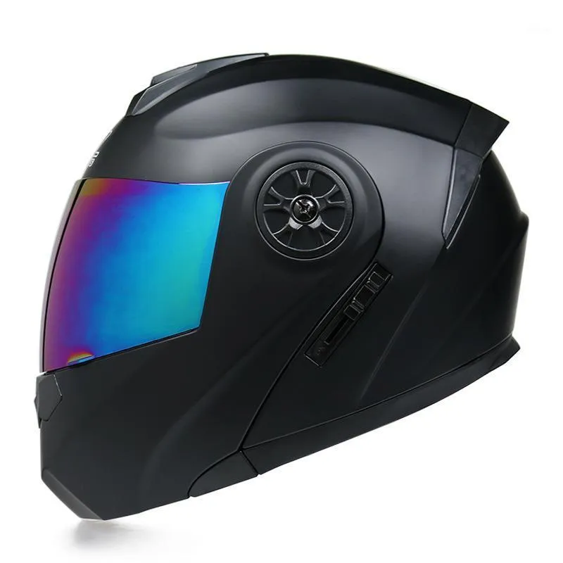 Moto Casco Capacete Casque Casco moto Flip Up Casco moto Doppia lente Motocross modulare Full Face1