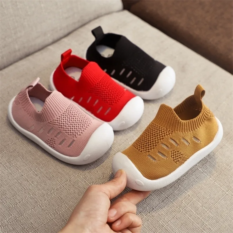 Summer Infant Toddler Shoes Girls Boys Casual Mesh Shoes Soft Bottom Comfortable Non-slip Kid Baby First Walkers Shoes 201222