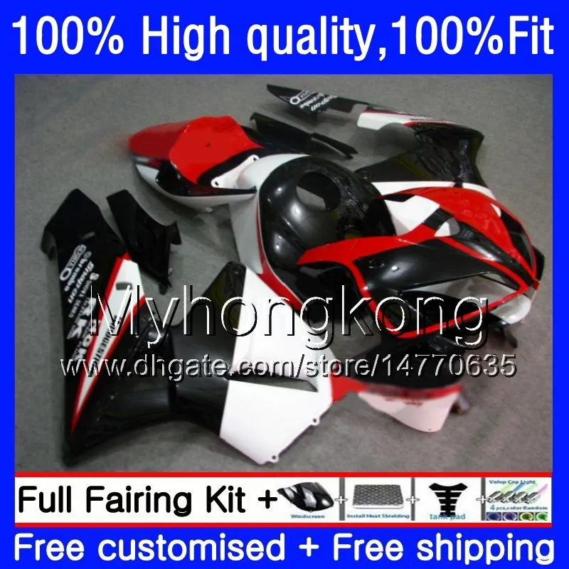 100% Fit OEM pour HONDA CBR600RR CBR600 RR CBR600F5 600CC 48HM.111 CBR 600 CC Blanc rouge blk RR F5 05 06 CBR 600RR 2005 2006 Carénages d'injection