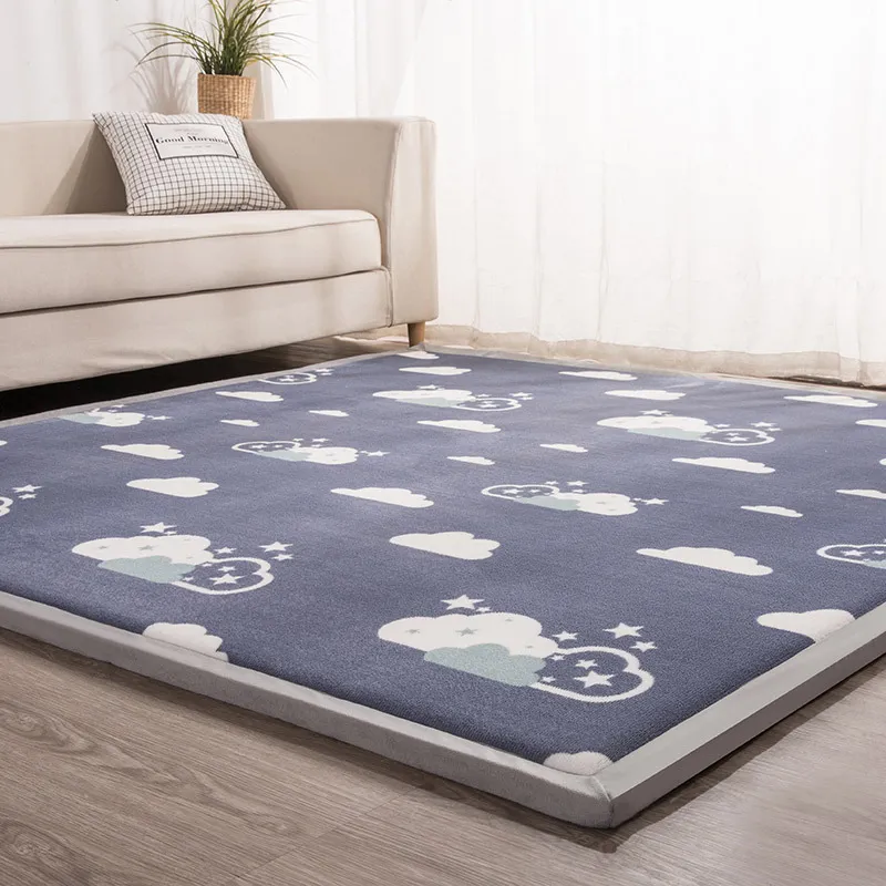 3 cm addensare tatami tappeti corallo pile camera da letto soggiorno tappeto bambino strisciare tappeto bambino gioco tappeto camera dei bambini tappeti lavabili in lavatrice T200111