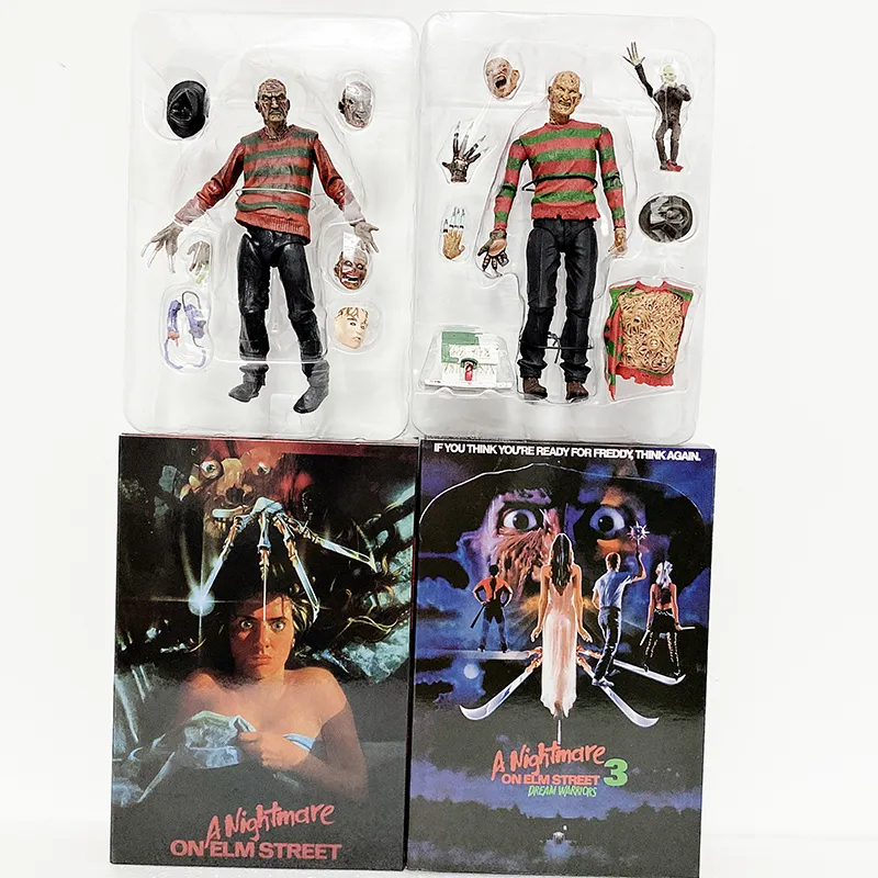 Freddy Krueger Figure NECA Un cauchemar sur Elm Street Freddy Krueger Freddy's Nightmares Action Figure Jouet Horreur Halloween Cadeau LJ200928