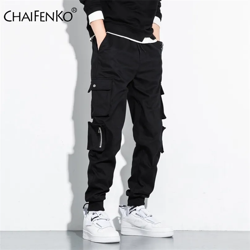 CHAIFENKO Hip Hop Cargo Pants Men Fashion Harajuku Harem Pant ...