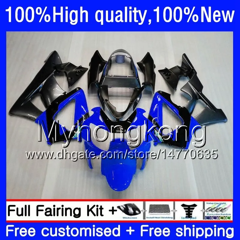 Kit Pour HONDA CBR 929RR 900 929 RR 00 01 Bleu noir 2000 2001 50HM.123 CBR900 RR CBR 900RR 929CC CBR900RR CBR929RR CBR929 RR 00 01 Carénage