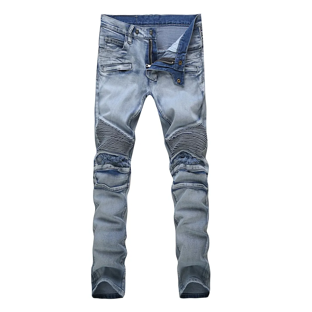 2019, det nya varumärket Mode European och American Summer Herr's Weans Jeans är mäns casual jeans # 35-31-34-034