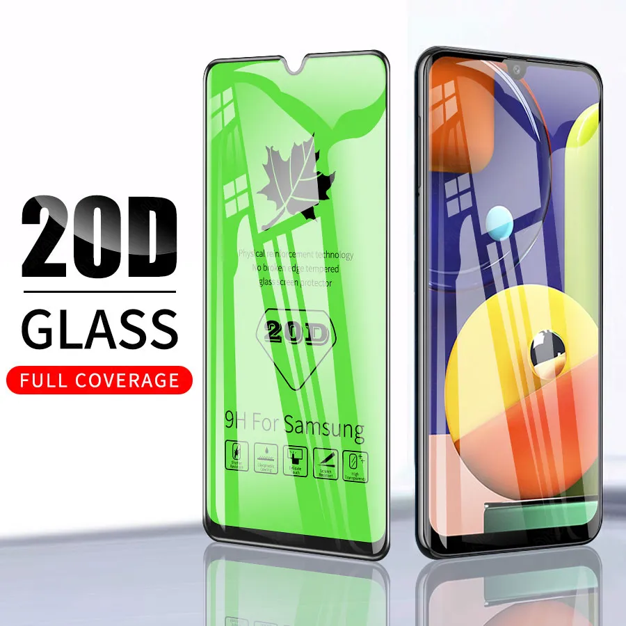 20D Pełny klej szkło hartowane do Samsung Galaxy A50 A51 A10 A20 A30 A40 A70 A71 A30 A30 A50S M10 M20 M30 M31 Screen Protector Film