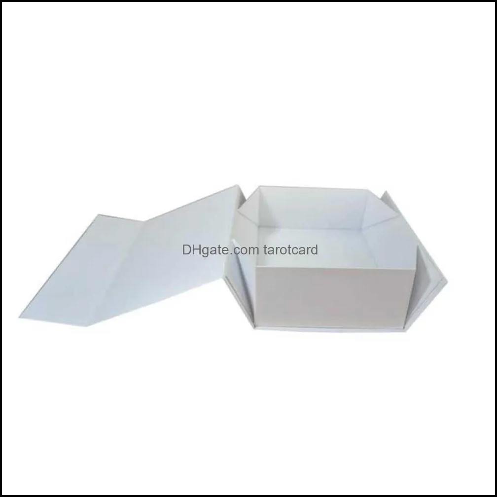 Foldable Black White Hard Gift Box With Magnetic Closure Lid Favor Boxes Children`s Shoes Storage Box 22x16x10cm