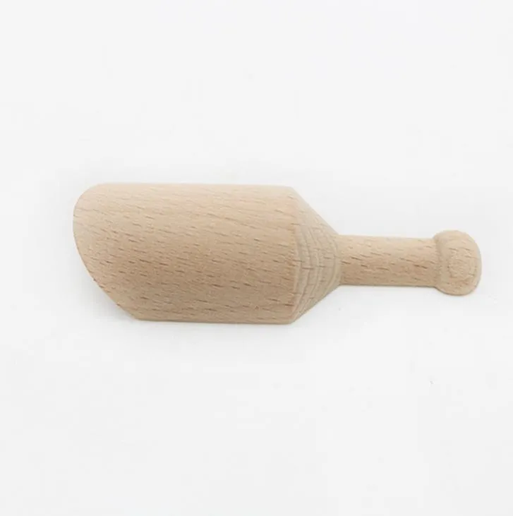 Mini Wooden Scoop Teaspoon Small Salt Shovel Bath Salt Spoon Milk Powder Scoops Wood Connt Spoons Coffee Tea Mini