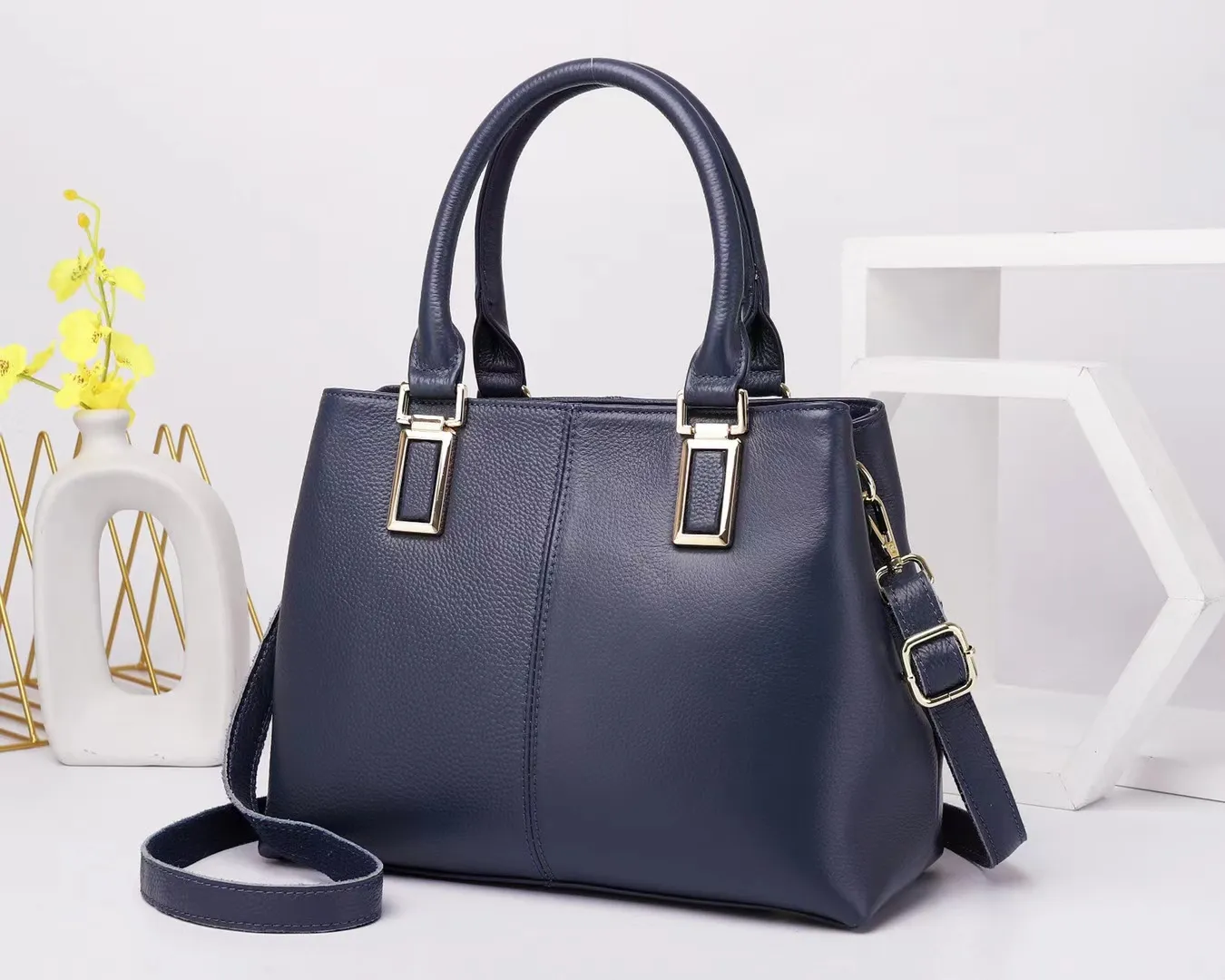 HBP Simple handbag classic shoulder bag for young fashion girl tote Top cowhide Boston
