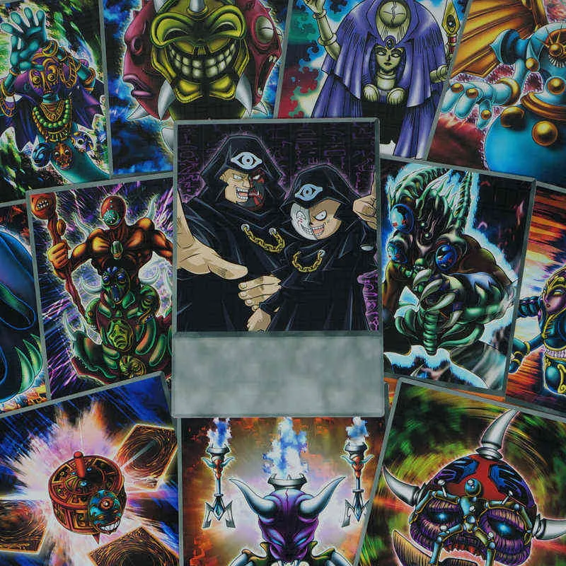 16 шт. / Установить Lumis и Umbra Masked Anime Anime Style Cards Carsed Beast Des Gardius Редкие Охотники Yugioh DM Classic orica G220311