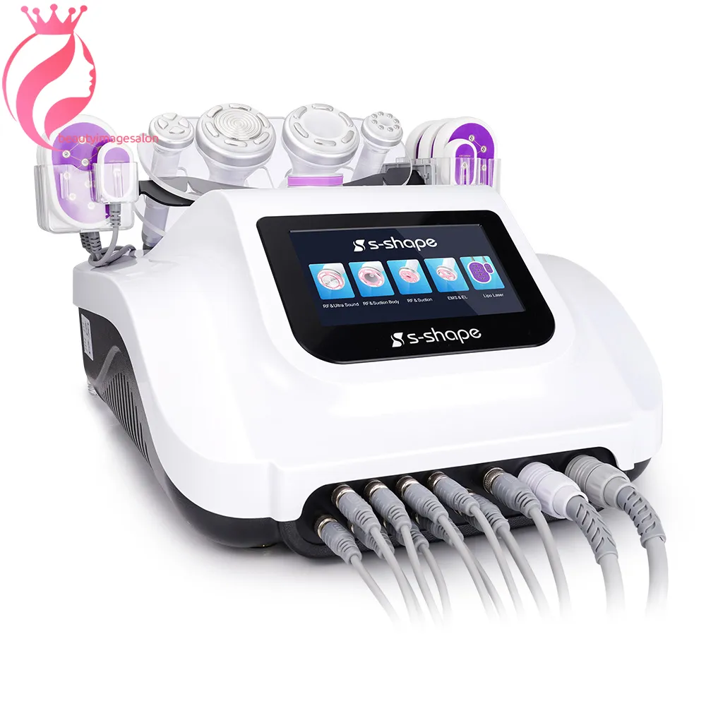 30K Cavitatie Goede effectieve afslanken EMS El Electroporation Facial Antiaging Vacuum Zuig LED Laser Body Shaping Beauty Apparatuur
