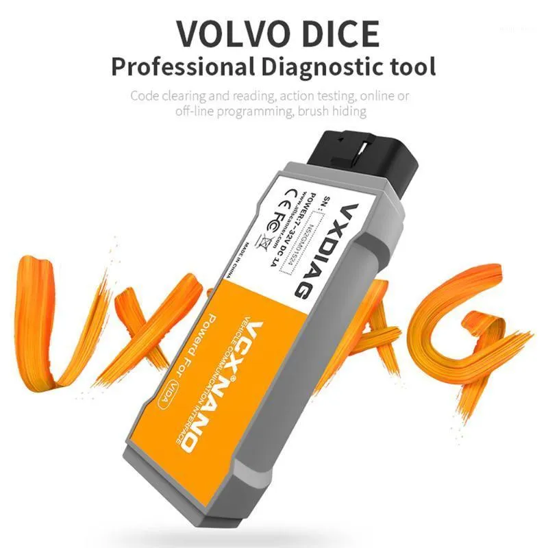 VXDIAG VCX NANO for Volvo car diagnostic tool more powerful than Volvo Dice 2014D