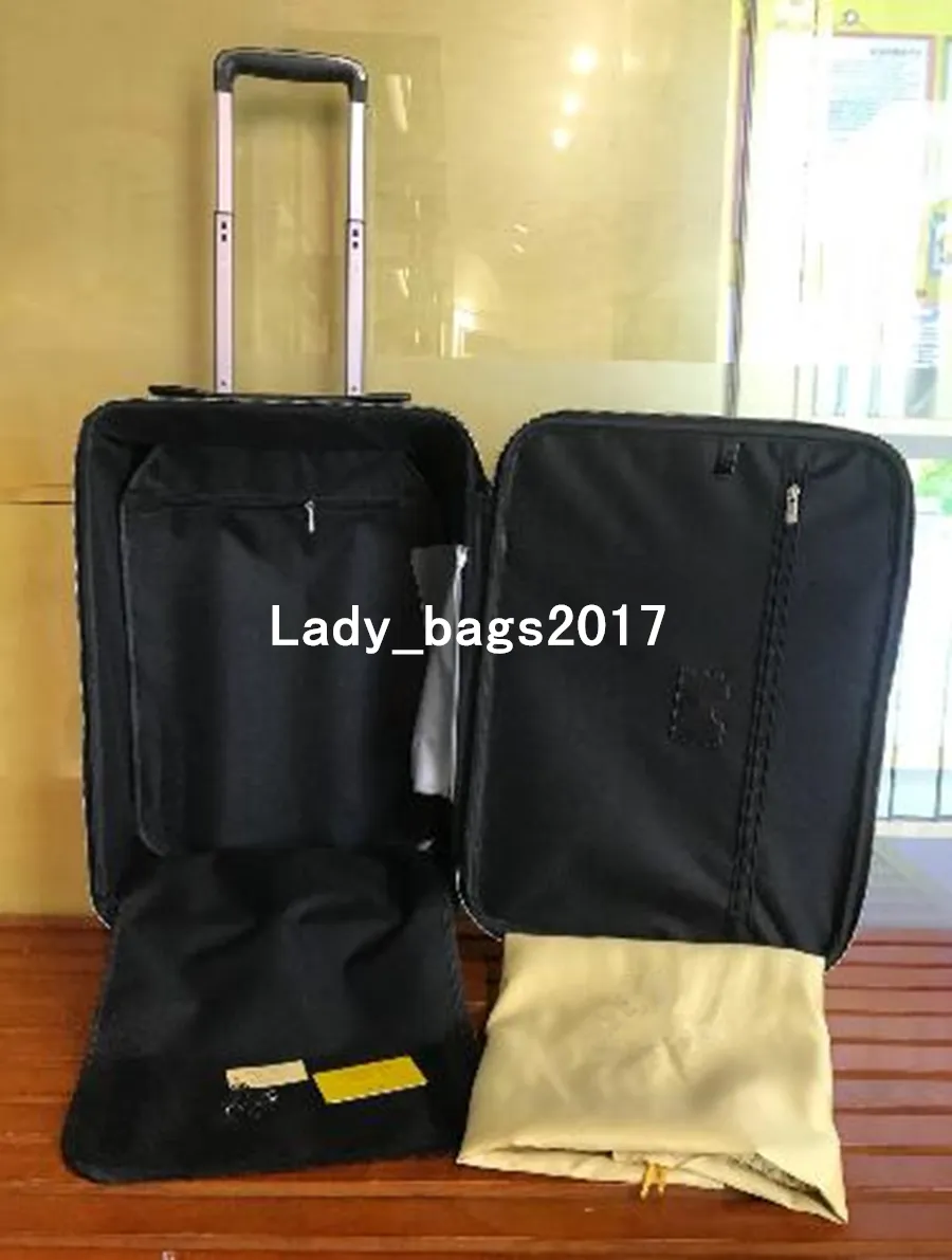 Nieuwset Reizen Bagage 20 24 Inch Mannen Vrouwen Koffer Trunk Bag Bloemen Brieven Portemonnee Rod Box Suitcase Spinner Universal Wheel Duffel
