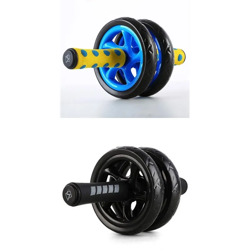 Stilte Gezonde Buik Wiel Dubbele Buik Kern ABS Training Roller Woman Man Trolley Wheels Motion Bodybuilding Apparatuur 22ZD K2