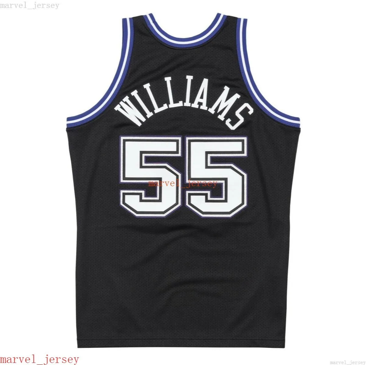 100% costurou Jason Williams Black 1998-99 Jersey XS-6XL Mens Retornos de Basquete Jerseys Homens Cheap Mulheres Juventude